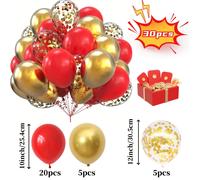 TEMU 30 unidades de globos de látex y dorado, material de emulsión, no requiere electricidad, para , compromisos, Día de San Valentín, , aniversarios - Decoraciones de
