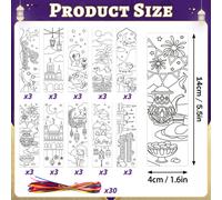 TEMU 30 unidades de marcapáginas de papel pintado con temática de Ramadán, de papel de , tarjetas, estrellas y decoraciones colgantes para suministros de islámica musulmana de Eid