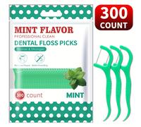 TEMU 300/600 unidades SMILE Hilo Dental y Cepillo Interdental Sabor - Más Delgado y Fuerte, Limpieza, Sabor a , 300/600 unidades