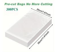 TEMU 300 Bolsas de Almacenamiento al Vacío | Duraderas, a Prueba de Fugas para Frutas, Verduras y Carne - Adiciones Organizadoras de Cocina que Ahorran , Material Plástico