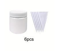 TEMU 300 Gramos de Pasta de Modelado Acompañada por Bolsas de Dibujo, con una Pasta Texturizada Blanca. Esta Pasta de 3D es Fácil de Trabajar para Esculpir y Dibujar Líneas