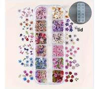TEMU 300 Piezas de Flores Decorativas - Rosas, Irises y en Rosa, , Azul, , , Verde, Beige - para Joyería DIY, Resina, Llaveros, Moldes de Epoxy, Adornos Naturales con Detalles Intrincados de