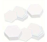 TEMU 300 Piezas de Plantillas de Papel Hexagonales - Guías Precisas de 1 Ideales para Quilting, Patchwork, Manualidades DIY - Plantilla Hexagonal para Proyectos de Costura, Quilters y Principiantes/
