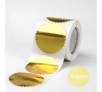 TEMU 300 Stickers de Sello de Lámina Dorada | Etiquetas Circulares de Serrado de 2 pulgadas para , Certificados | Autoadhesivas, de un Solo Uso