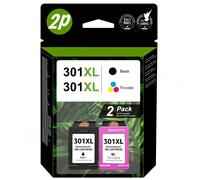 TEMU 301XL de tinta de repuesto negro y color para HP 301XL Compatible con HP 1000 1050 1055 1056 1510 1513 1517 2000 2050 2510 2540 2620 2622 4500 4502 5530 5532 Impresora, Multipack