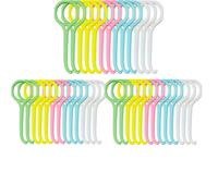 TEMU 30pcs/100pcs Herramienta de extracción de bróquesis, extractor de bróquesis removibles invisibles, gancho de plástico transparente para el cuidado bucal
