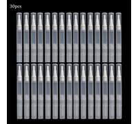 TEMU 30pcs/15pcs Bolígrafos Transparentes de Torsión con Punta de Brocha, Aplicadores de Contenedores Cosméticos para Aceite de Uñas, Tubos Líquidos para Pestañas