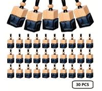 TEMU 30pcs/50pcs Botellas Colgantes de Difusor para Coche, Botellas Vacías de Vidrio para Ambientador y Aceites Esenciales, Adorno de Frasco de Aromaterapia Relax