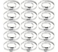 TEMU 30pcs Abrazaderas Ajustables para Boquilla de CV | Abrazaderas de Crimpado de Acero Inoxidable para la Mayoría de los Vehículos, Motocicletas - Tamaños Grandes y Pequeños