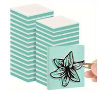 TEMU 30pcs Bloques de Tallado de Linóleo de Goma de 2x2" para Grabado, Estampado, Manualidades DIY y Scrapbooking - Fáciles de Tallar