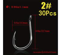 TEMU 30pcs Ganchos de Pesca con Púas, Ganchos de Pescado de Tira Blanca, Equipo de Pesca Duradero