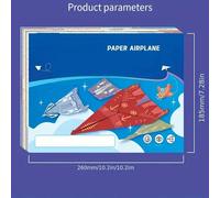 TEMU 32 Hojas/16 Colores de Papel Arrugado Pre- para Aviones Origami , Ideal para Jóvenes y a las Manualidades