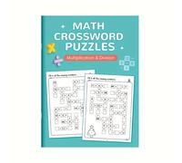 TEMU 32 Páginas de Crucigramas Matemáticos Tamaño A4: Tablas de y Dividir 1-12, Libros de Práctica de Aritmética Mental, Herramientas Educativas para el Aprendizaje de Matemáticas, Actividad en Casa o