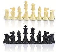 TEMU 32 Piezas de Ajedrez/Figuras de Ajedrez de Plástico Juego de Ajedrez Entretenimiento Rey Altura 97mm