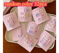 TEMU 32 pzas. Juego de accesorios para el cabello de serie de , diseños de estrella, panda, y con pinzas para atuendos casuales