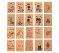 TEMU 320 Hojas, 20 Libretas, 16 Hojas por Libreta, Estilos Aleatorios, Diseño de Portatarjetas Pequeño, Cuaderno de Papel , Mini Bloc de Notas Portátil, Libreta de Notas Rápidas, Planificador