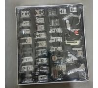 TEMU 32pcs Conjunto de pies de prensa de máquina de coser, pies de repuesto asortidos para varios tejidos y técnicas, compatibles con la mayoría de las máquinas de coser