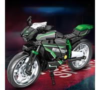 TEMU 331 piezas de bloques de construcción de de motocicleta vintage, decoración de oficina, exhibición, coleccionable , sorpresa de vacaciones