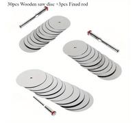 TEMU 33pcs/set Disco de corte de madera de acero de 22mm, Disco de cuchilla de motosierra, para herramienta rotativa Dremel, Sierra circular, Herramienta de trabajo de madera, con accesorios Dremel