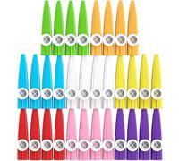 TEMU 34 Piezas de Kazu - Instrumentos de Viento de Plástico Soplables Ideales para Musicales, Fiestas - Kazoo Duradero, Colores Aleatorios ( para Fiestas y Presentaciones)