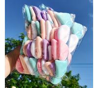 TEMU 35 esponjas de maquillaje de terciopelo, borlas suaves triangulares para polvos sueltos, polvos minerales, polvos y herramientas para difuminar base para belleza