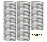 TEMU 350 llaveros de acero inoxidable, llaveros versátiles, adiciones robustas para llaves de casa y coche, ideal para suministros de manualidades creativas