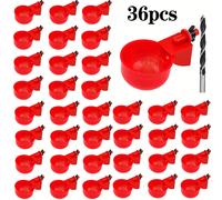 TEMU 36 Bebederos Automáticos para Pollos, Comederos para Pollos, Adecuados para Aves de Corral, Incluyendo Pollos, , Codornices, Pollitos y