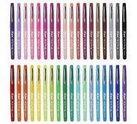 TEMU 36 Bolígrafos Neutros Ergonómicos KING, Punta de 0., Colores Brillantes Surtidos - Ideales para Material Escolar, en Oficina y Proyectos | Diseño Ergonómico | Flujo de Tinta de Calidad