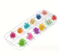 TEMU 36 Flores/ Flores Secas Naturales Coloridas, Material para Relleno de Moldes de Resina DIY, Molde para Fundición de Resina, Posavasos, Llaveros y Decoración para Proyectos y Manualidades DIY