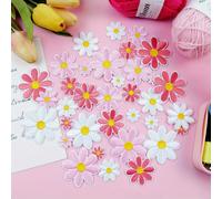 TEMU 36 Parches Termoadhesivos de Flores, Apliques de Margaritas, para Coser en Bolsos, Chaquetas, Ropa