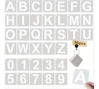 TEMU 36 Piezas de Plantillas de Alfabeto Reutilizables - Suministros y Manualidades