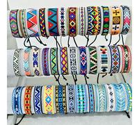 TEMU 36 pulseras de estilo bohemio , técnicas de tejido bordado, unisex, ideales para uso diario, playa y vacaciones. accesorio y regalo para y
