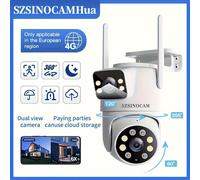 TEMU 3G/4G LTE Cámara de vigilancia móvil UE, cámara exterior PTZ con detección de movimiento y voz bidireccional, color nocturno ( países ), tarjeta TF gratuita para tu seguridad