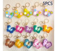 TEMU 3pcs/5pcs Llavero de de Crochet de Hilo a de Color Aleatorio para Bolsos de Mujer, un Accesorio Elegante