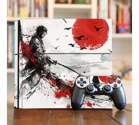 TEMU 3pcs Pegatinas Autoadhesivas de Estilo Japonés para Consola PS4 y Controladores - Calcomanías de PVC Resistentes a Arañazos y Agua