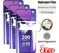 TEMU 3pcs Película de Hidrogel de Cobertura Completa para Xiaomi Redmi Note 13 Pro+ Note13 Pro Plus 5G Protector de Pantalla Ultra para Xiaomi Redmi Note 13 Pro Plus