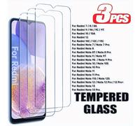 TEMU 3pcs Protector de Pantalla de Vidrio Templado para Xiaomi 7A Note 13 12c 11 10c 9 8T Note 8 Pro 7 Note 10T, Protector de Pantalla HD para Pro, Película de Lente de Teléfono para 11s 10A 9A 9C 9T