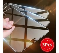 TEMU 3pcs Protector de Pantalla de Vidrio Templado Premium para iPhone SE2/SE3/7/8/6/6S/Plus/SE 2020/SE 2022 9H, HD, Irrompible, Resistente a Arañazos, Piel