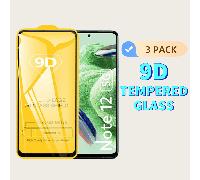 TEMU 3pcs Protector de Pantalla Inteligente de Vidrio Templado 9D para Note 12 12Pro 12ProPlus 4G 5G 4 5G Cubierta Completa Anti-rayaduras