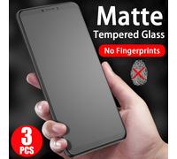 TEMU 3pcs Protector de Pantalla Mate de Vidrio para Samsung Galaxy A55 A54 A16 A06 A53 A73 A15 A35 A14 A34 A13 A52S A12, Antirreflejo, Anti Dactilares, Infranqueable, , Instalación Rápida