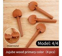 TEMU 4/4 Adiciones para Violín para Adultos de Violín Material de Madera / 4 piezas/Juego