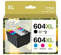 TEMU 4/5 Paquetes 604XL Multipack de Repuesto para Cartuchos Epson 604 para XP-2205 XP-2200 XP-3200 XP-3205 XP-4200 XP-4205 WF-2910 WF-2930 WF-2935 WF-2950