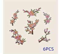 TEMU 4/6 piezas de parches bordados con para planchar o coser, insignias coleccionables