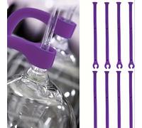 TEMU 4/8 Piezas Soporte de Vidrio de Silicona Seguro - Soporte Ajustable para Copas, Juego de 4/8 - Utensilio de Cocina Seguro para Lavavajillas