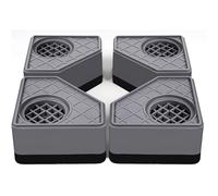 TEMU 4 almohadillas amortiguadoras para lavadoras, secadoras y refrigeradores | Base antideslizante, reducción de ruido, a prueba de humedad, material plástico, protección de muebles (4 unidades)