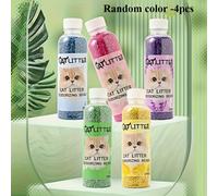 TEMU 4 Botellas de Perlas Desodorizantes para Arena de Gato - de de Arena, Hechas con de Activado de Plantas Naturales para Eliminar Olores, Adecuadas para Gatos, Colores Multiusos