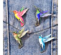 TEMU 4 broches de esmalte de coloridos | Insignias decorativas de moda para solapas y bolsos, joyería de aleación de para regalar