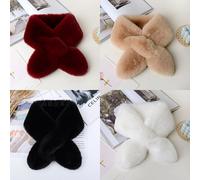 TEMU 4 bufandas de peluche cálidas para otoño e invierno, bufandas decorativas versátiles y adorables, múltiples colores - Ideales para uso diario, regalo de , regalo de San Valentín, para citas