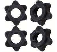 TEMU 4 clips hexagonales para mancuernas, clips de bloqueo antideslizantes para barras