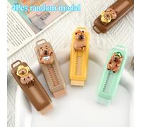 TEMU 4 de borrar de la serie Capibara | Estilo aleatorio, diseño de moda de calidad, borrado limpio, sin de piel, suministros suaves para el aprendizaje y , pequeños regalos para festivales y fiestas